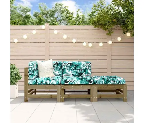 3-Osaline Aiamööbli Komplekt, Immutatud Männipuit