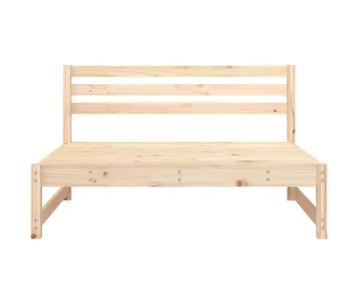 Vidurinė Sodo Sofos Dalis, 120X80cm Pušies Medienos Masyvas