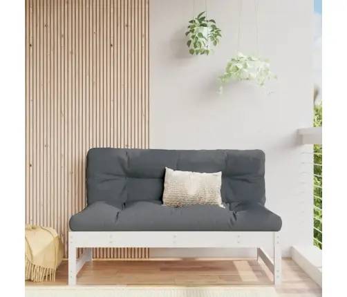 Keskmine Aiadiivani Osa, Valge, 120 X 80 cm Männipuit