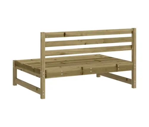 Dārza Vidējais Dīvāns, 120X80 Cm, Impregnēts Priedes Koks Vidaxl