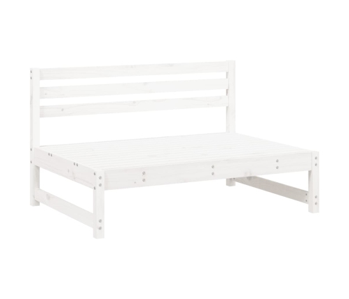Vidurinės Sodo Sofos Dalys, 2Vnt., Baltos, 120X80cm Pušis