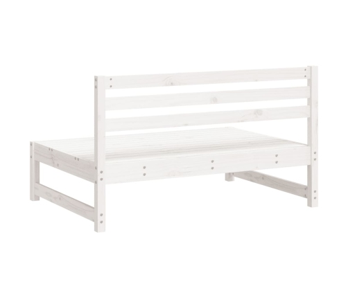 Vidurinės Sodo Sofos Dalys, 2Vnt., Baltos, 120X80cm Pušis