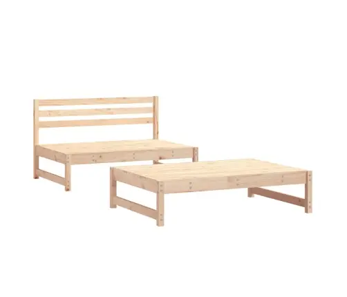 2-Daļīgs Dārza Atpūtas Mēbeļu Komplekts, Priedes Masīvkoks Vidaxl