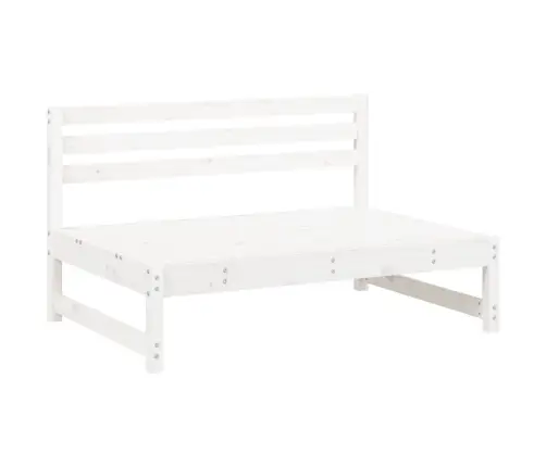 2-Daļīgs Dārza Atpūtas Mēbeļu Komplekts, Balts Priedes Koks Vidaxl