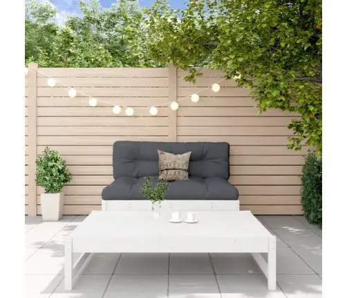 2-Daļīgs Dārza Atpūtas Mēbeļu Komplekts, Balts Priedes Koks Vidaxl