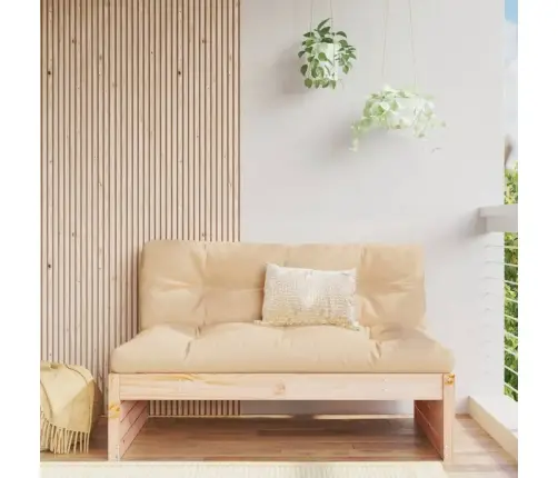 Dārza Vidējais Dīvāns, 120X80 Cm, Priedes Masīvkoks Vidaxl
