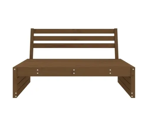 Dārza Vidējais Dīvāns, Medus Brūns, 120X80Cm, Priedes Masīvkoks Vidaxl