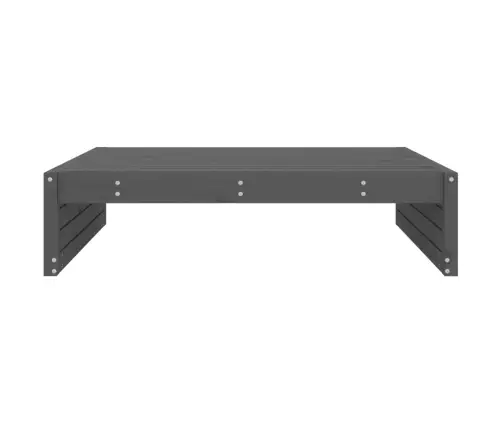 Dārza Kājsoliņš, Pelēks, 120X80 Cm, Priedes Masīvkoks Vidaxl Dārza Kājsoliņš, Pelēks, 120X80 Cm, Priedes Masīvkoks Vidaxl