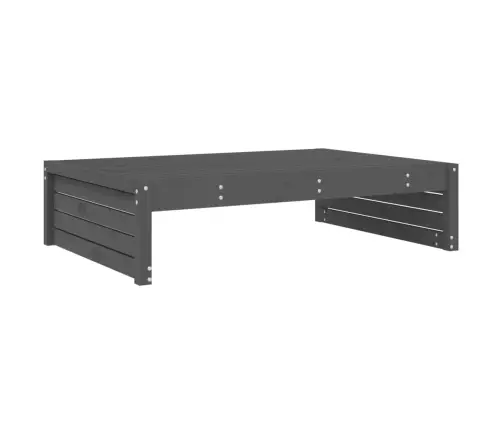 Dārza Kājsoliņš, Pelēks, 120X80 Cm, Priedes Masīvkoks Vidaxl Dārza Kājsoliņš, Pelēks, 120X80 Cm, Priedes Masīvkoks Vidaxl