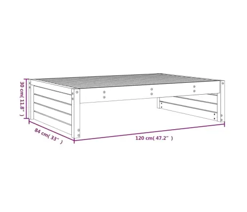 Dārza Kājsoliņš, Pelēks, 120X80 Cm, Priedes Masīvkoks Vidaxl Dārza Kājsoliņš, Pelēks, 120X80 Cm, Priedes Masīvkoks Vidaxl