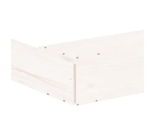 Smėlio Dėžė Su Sėdynėmis, Balta, Pušies Masyvas, Aštuonkampė