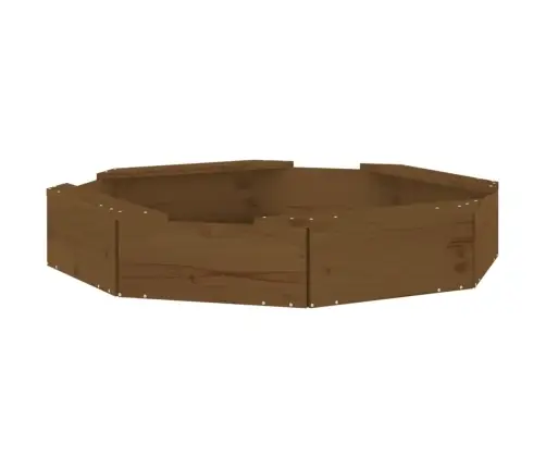 Smilšu Kaste Ar Sēdekļiem, Brūna, Astoņstūra Forma, Priede Vidaxl