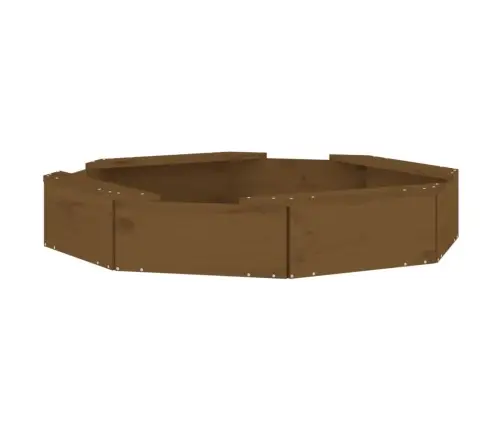 Smilšu Kaste Ar Sēdekļiem, Brūna, Astoņstūra Forma, Priede Vidaxl