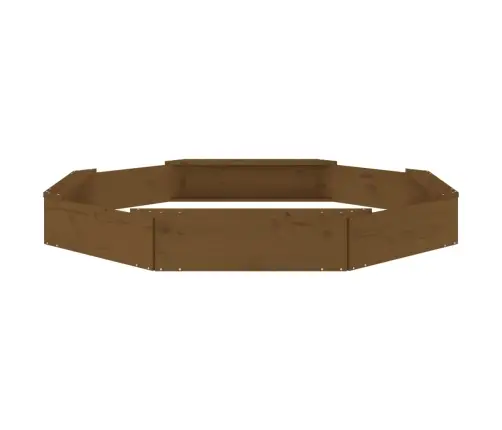 Smilšu Kaste Ar Sēdekļiem, Brūna, Astoņstūra Forma, Priede Vidaxl