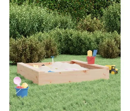 Smilšu Kaste Ar Sēdekļiem, Kvadrāta Forma, Priedes Masīvkoks Vidaxl