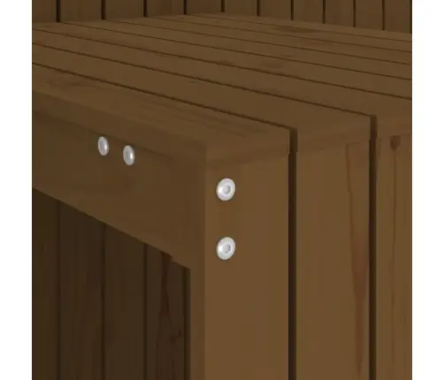 Dvivietis Balkono Komplektas, Medaus Rudas, Pušies Masyvas