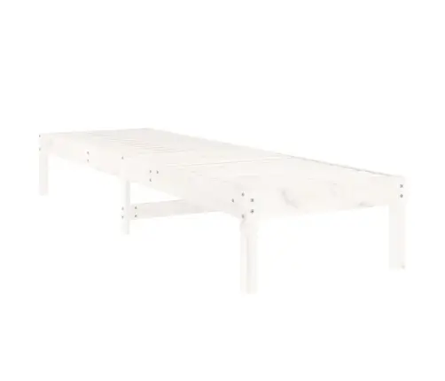 Lamamistoolid 2 Tk, Valge, 199,5X60X74 Cm Männipuit