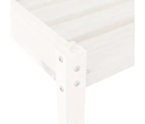 Lamamistoolid 2 Tk, Valge, 199,5X60X74 Cm Männipuit
