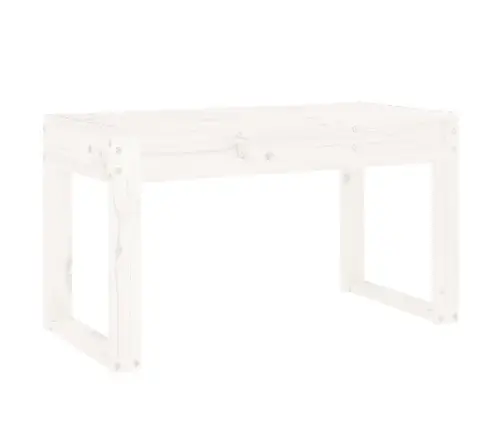 Dārza Sols, 80X38X45 Cm, Priedes Masīvkoks, Balts Vidaxl