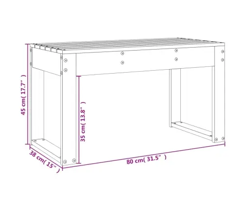 Aiapink, Must, 80X38X45 cm Männipuit