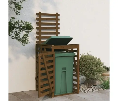 Atkritumu Tvertnes Nojume, 84X90X128,5 Cm, Priedes Masīvkoks Vidaxl