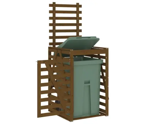 Atkritumu Tvertnes Nojume, 84X90X128,5 Cm, Priedes Masīvkoks Vidaxl