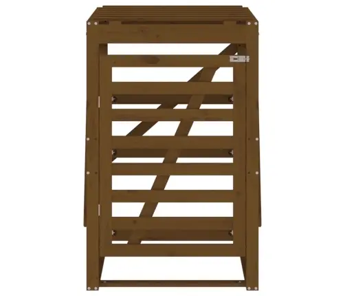 Atkritumu Tvertnes Nojume, 84X90X128,5 Cm, Priedes Masīvkoks Vidaxl