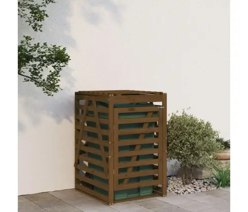 Atkritumu Tvertnes Nojume, 84X90X128,5 Cm, Priedes Masīvkoks Vidaxl