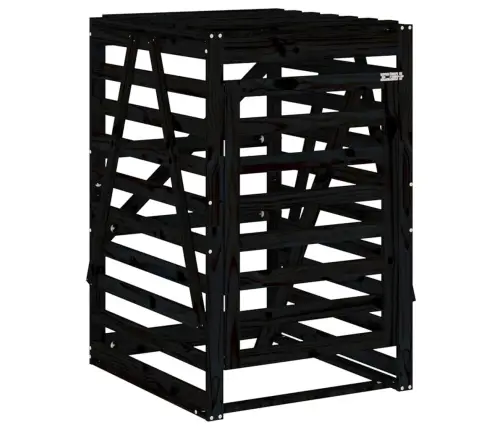 Atkritumu Tvertnes Nojume, 84X90X128,5 Cm, Priedes Masīvkoks Vidaxl