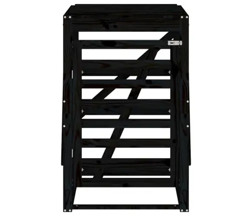 Atkritumu Tvertnes Nojume, 84X90X128,5 Cm, Priedes Masīvkoks Vidaxl