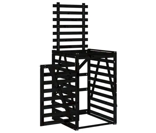 Atkritumu Tvertnes Nojume, 84X90X128,5 Cm, Priedes Masīvkoks Vidaxl