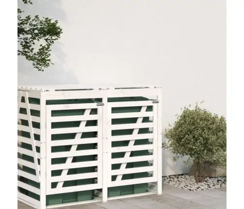 Atkritumu Tvertnes Nojume, Balta, Priedes Masīvkoks Vidaxl