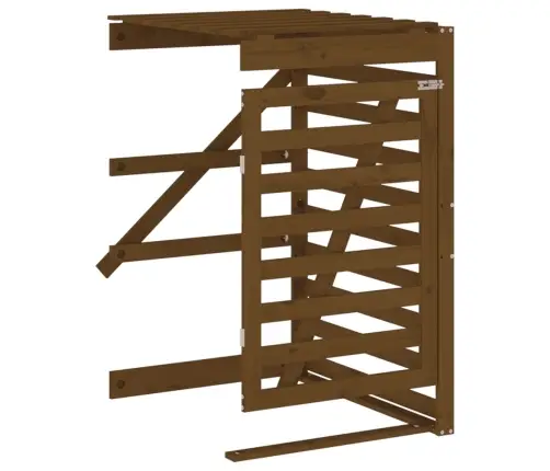 Atkritumu Tvertnes Nojume, Medus Brūna, Priedes Masīvkoks Vidaxl