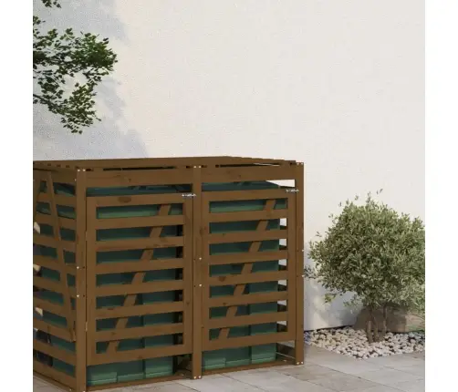 Atkritumu Tvertnes Nojume, Medus Brūna, Priedes Masīvkoks Vidaxl