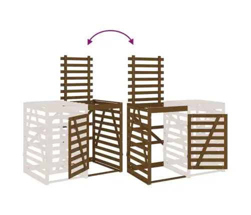 Atkritumu Tvertnes Nojume, Medus Brūna, Priedes Masīvkoks Vidaxl