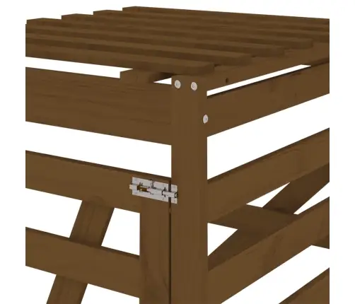 Atkritumu Tvertnes Nojume, Medus Brūna, Priedes Masīvkoks Vidaxl