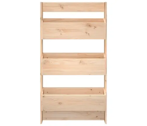 Puķu Kaste, 3 Līmeņi, 60X18,5X110 Cm, Priedes Masīvkoks Vidaxl