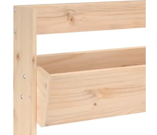 Puķu Kaste, 3 Līmeņi, 60X18,5X110 Cm, Priedes Masīvkoks Vidaxl