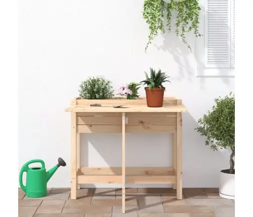 Dārza Puķu Kaste Ar Nolokāmu Virsmu, Priedes Masīvkoks Vidaxl