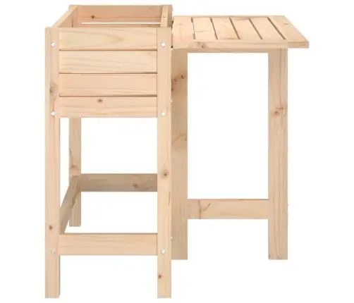 Dārza Puķu Kaste Ar Nolokāmu Virsmu, Priedes Masīvkoks Vidaxl