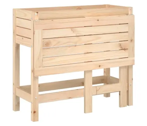 Dārza Puķu Kaste Ar Nolokāmu Virsmu, Priedes Masīvkoks Vidaxl