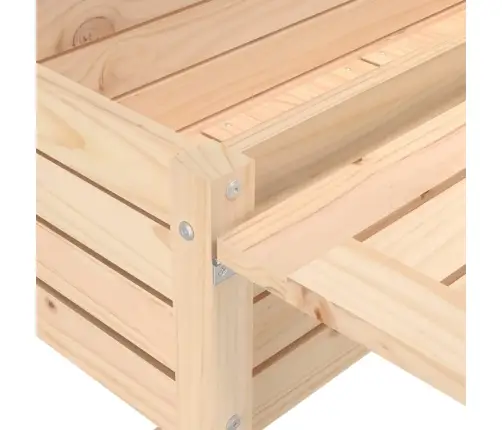 Dārza Puķu Kaste Ar Nolokāmu Virsmu, Priedes Masīvkoks Vidaxl