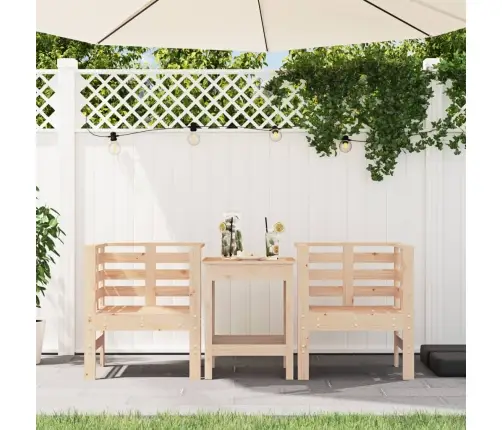 Dārza Krēsli, 2 Gab., 61,5X53X71 Cm, Priedes Masīvkoks Vidaxl