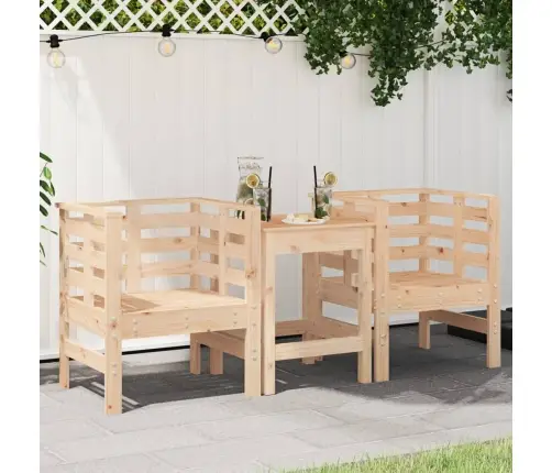 Dārza Krēsli, 2 Gab., 61,5X53X71 Cm, Priedes Masīvkoks Vidaxl