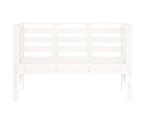 Dārza Sols, Balts, 111,5X53X71 Cm, Priedes Masīvkoks Vidaxl