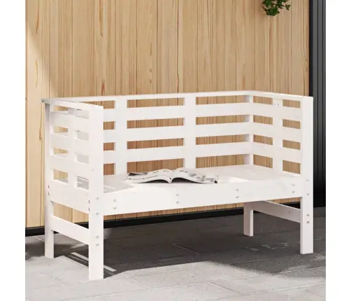 Dārza Sols, Balts, 111,5X53X71 Cm, Priedes Masīvkoks Vidaxl