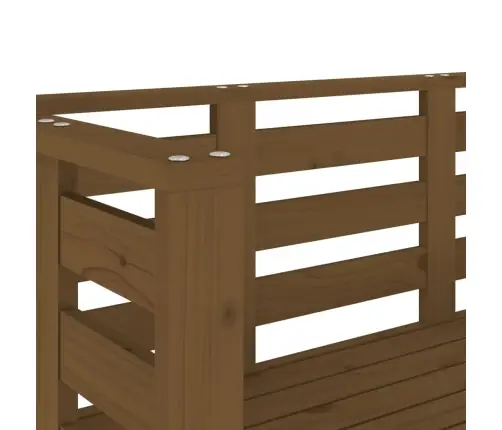 Dārza Sols, 111,5X53X71 Cm, Priedes Masīvkoks, Brūns Vidaxl