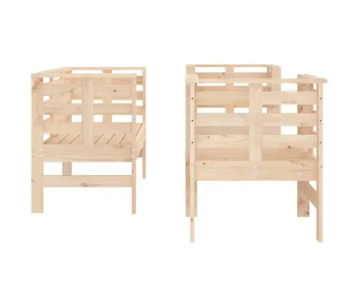 3-Daļīgs Dārza Atpūtas Mēbeļu Komplekts, Priedes Masīvkoks Vidaxl