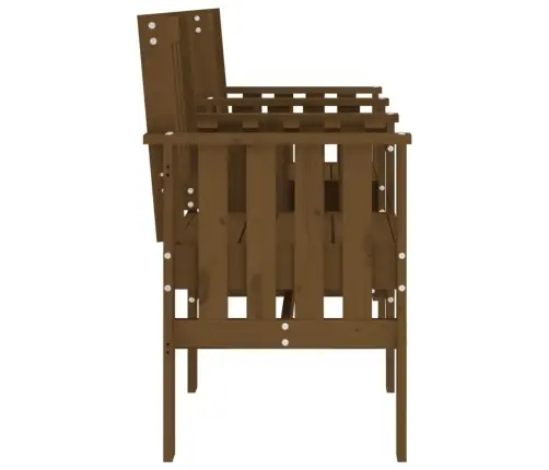 Dārza Sols Ar Galdiņu, Divvietīgs, Medus Brūns, Priede Vidaxl