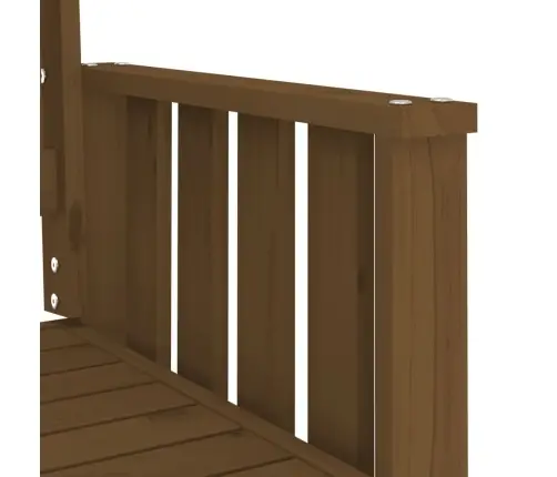 Dārza Sols Ar Galdiņu, Divvietīgs, Medus Brūns, Priede Vidaxl